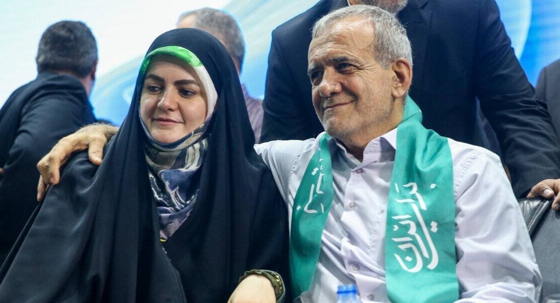 عکس مسعود پزشکیان و دخترش