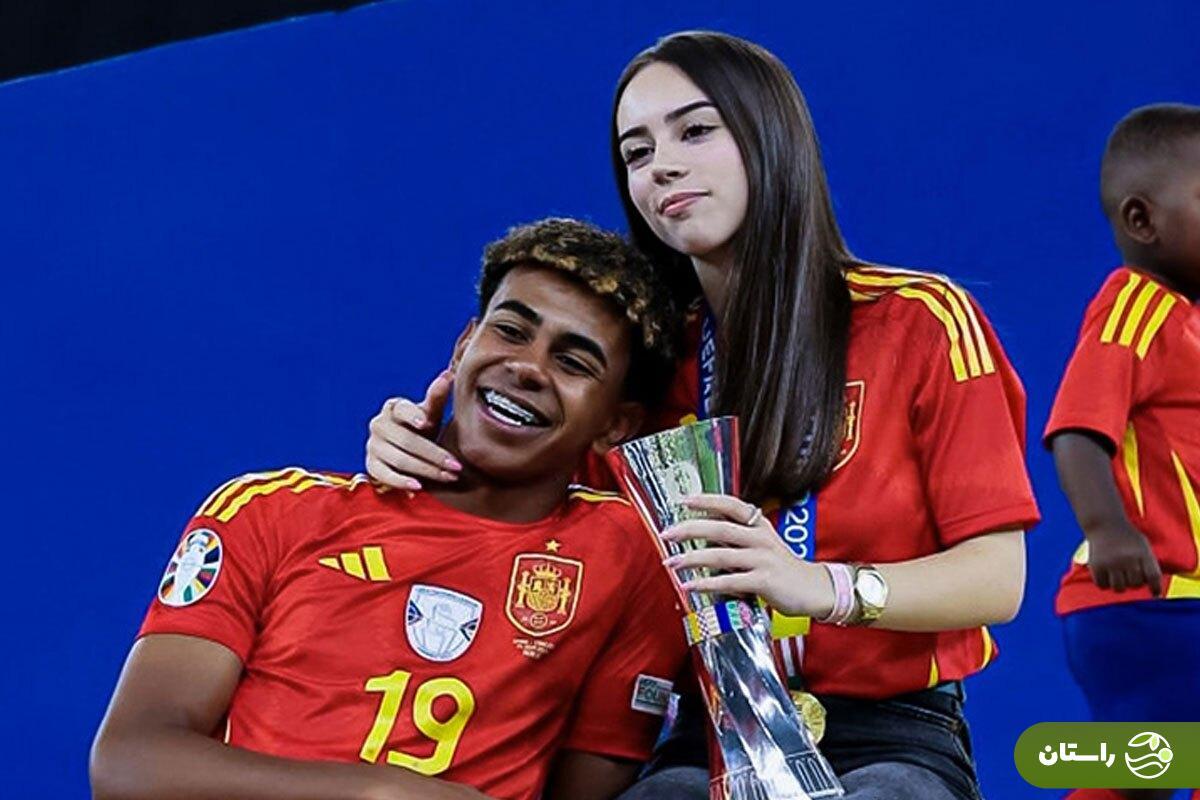 دوست دختر یامال - فوتو فوتبال دوست دختر یامال