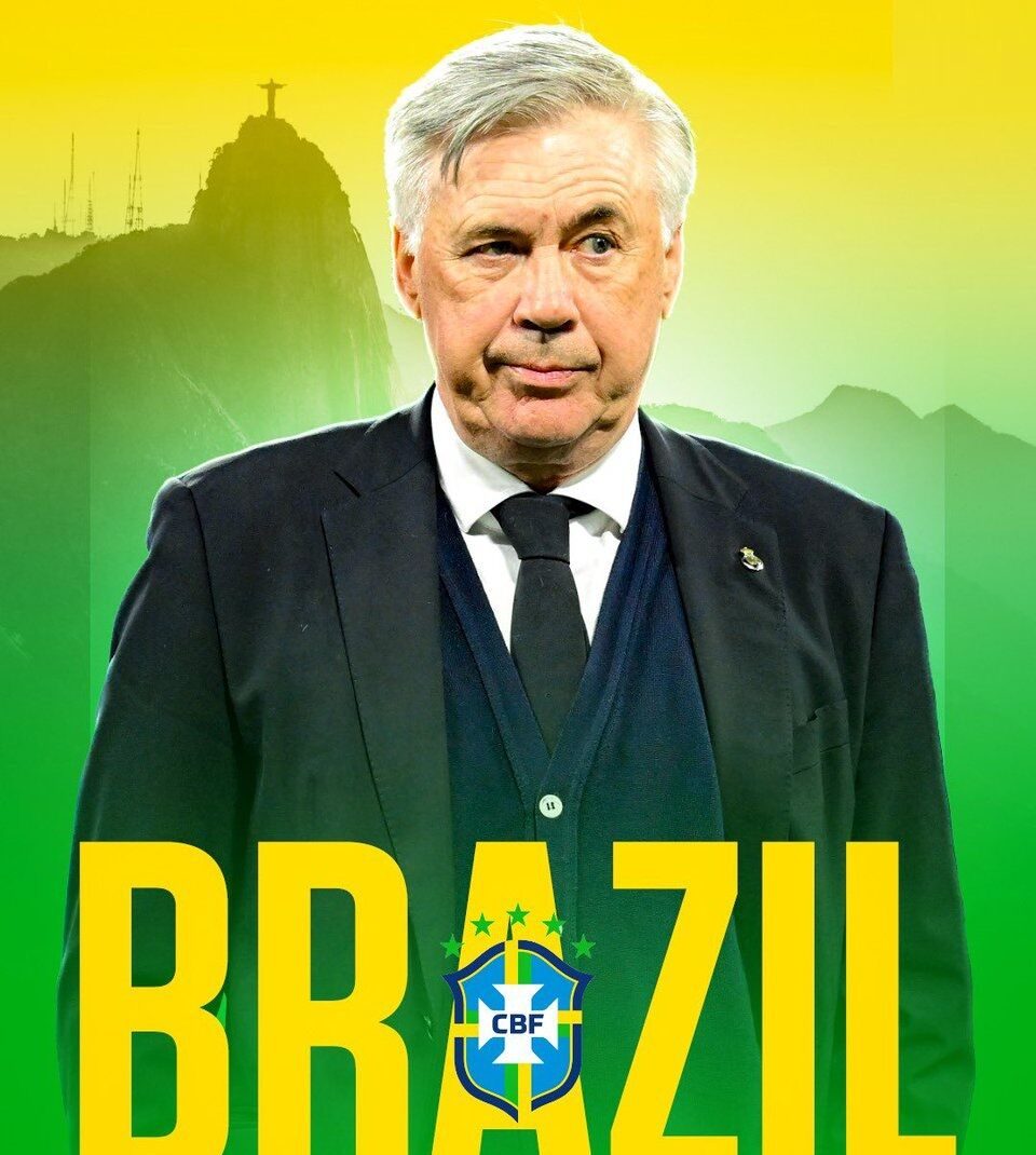 کارلو آنچلوتی مربی تیم ملی برزیل کارلو آنچلوتی مربی تیم ملی برزیل