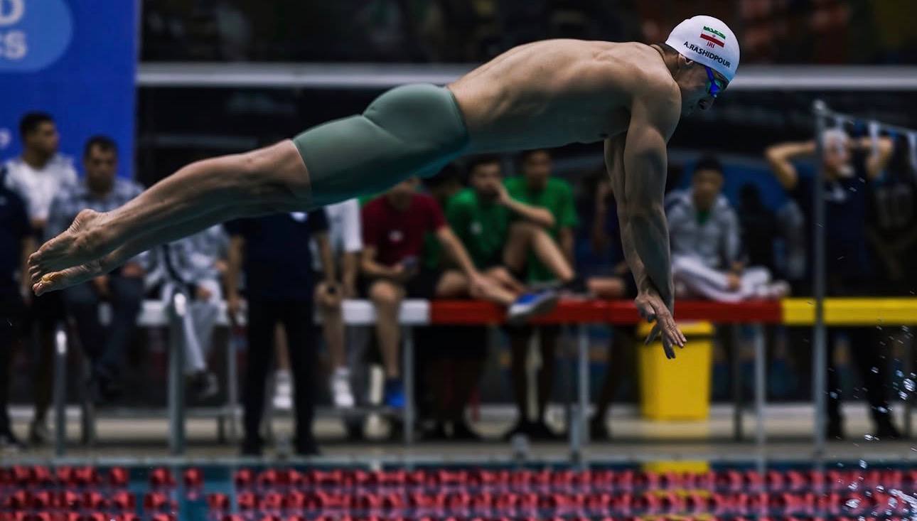 عکس علی رشیدپور شناگر