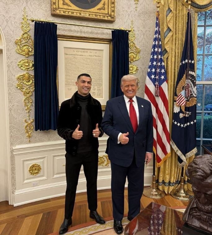 عکس های رونالدو در کاخ سفید